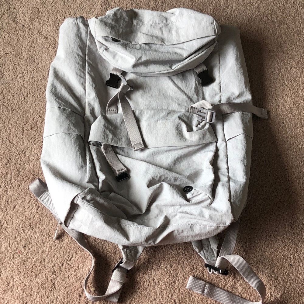Lulu lemon gray backpack